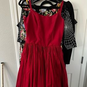 Pinup Girl Clothing red swing dress